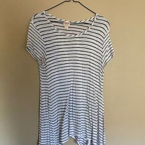 Stripped Long Top